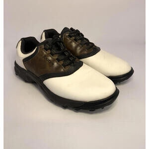 Footjoy White, Brown & Black Golf Shoes Size 11 M - Pre-owned